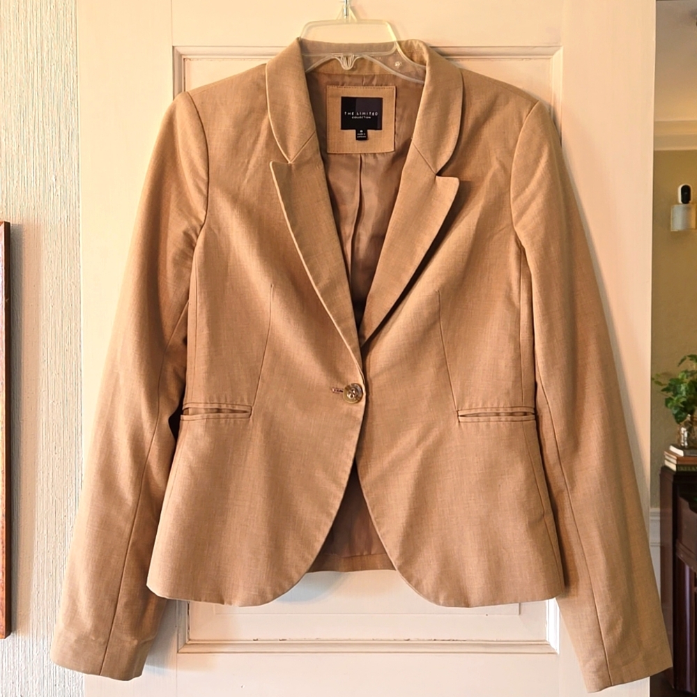 The Limited Womens Blazer -6 - Khaki colored- SEE PHOTO